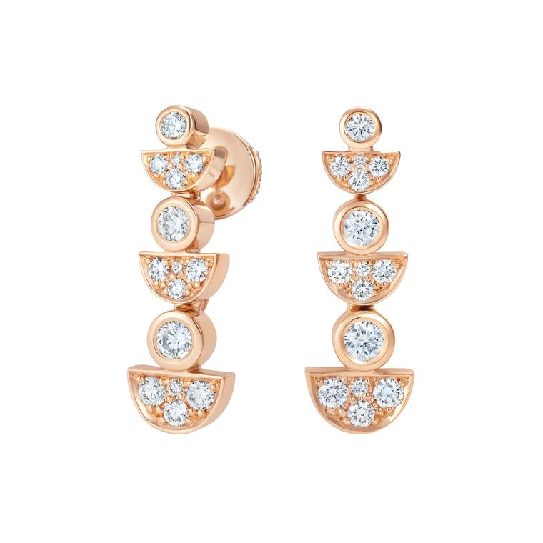 Fizz earrings in rose gold by Hirsh