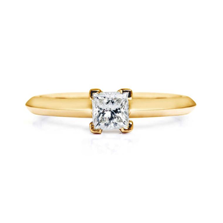 Nova ethical princess-cut diamond engagement ring