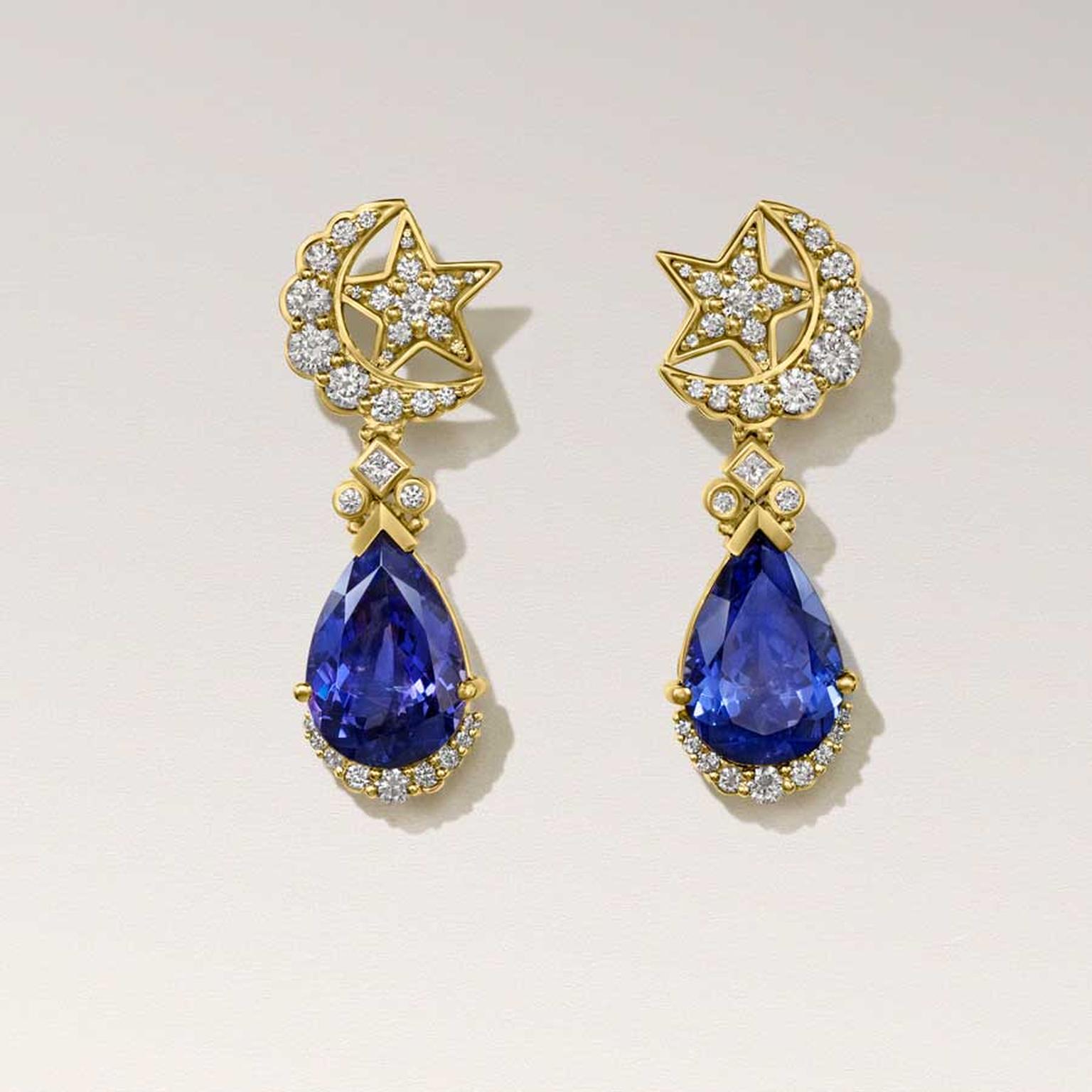 Azza Fahmy Ottoman Crescent and Star earrings high jewellery 2025