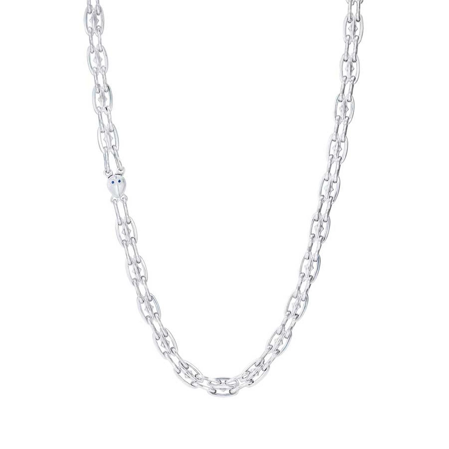 Boateng x Hirsh Power of Love silver chain necklace