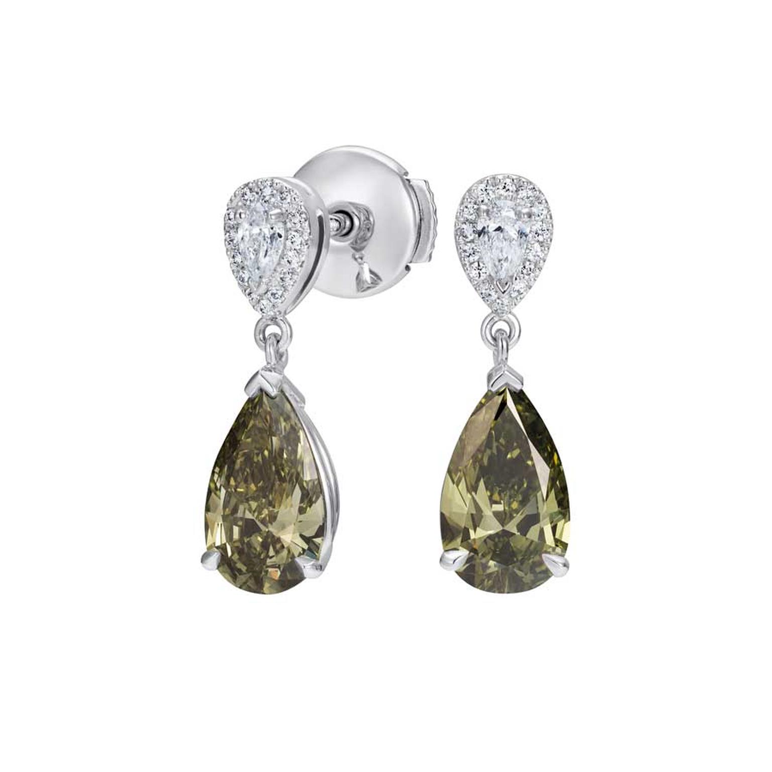 Chameleon diamond earrings Hirsh London