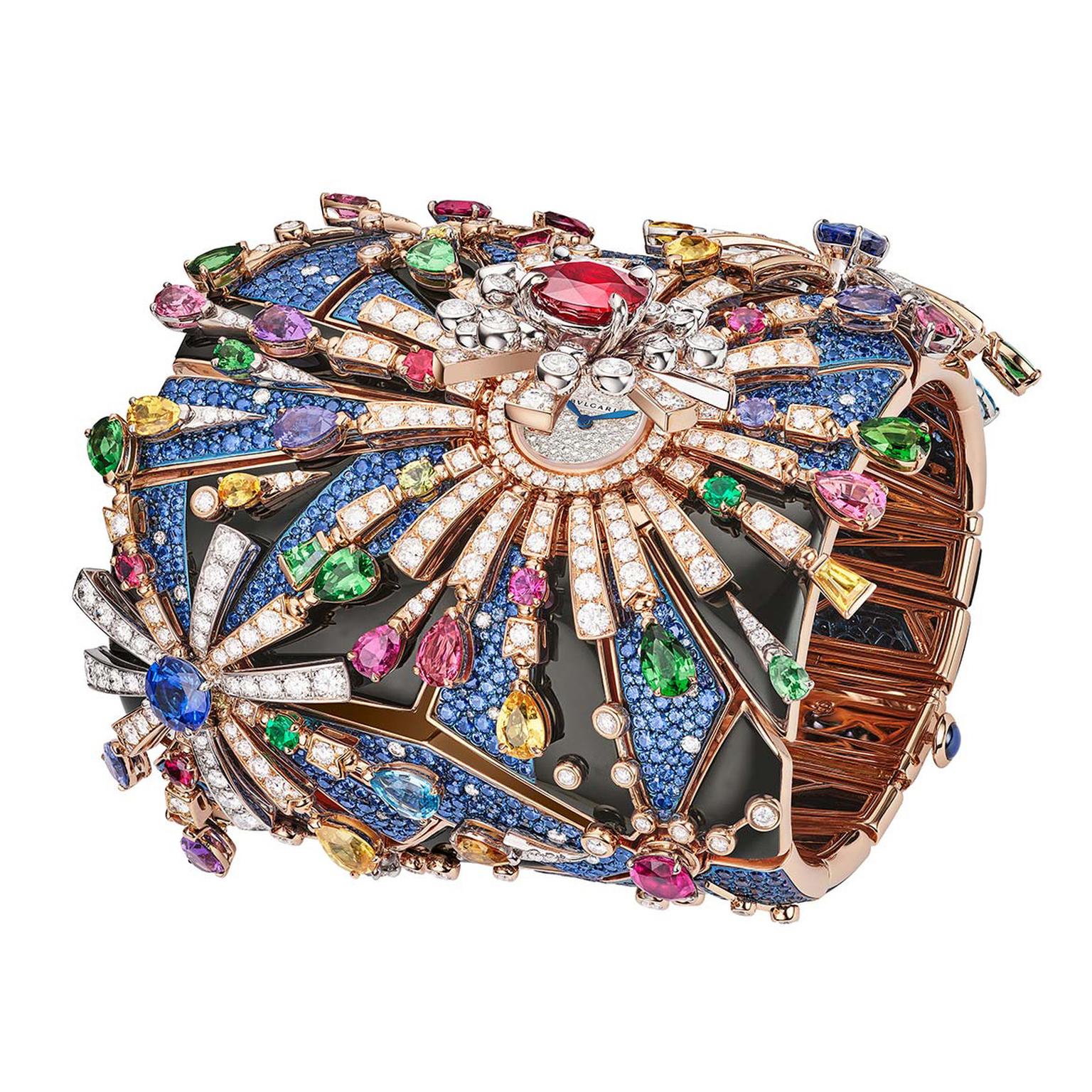 Fuochi D’Artificio cuff watch by Bulgari