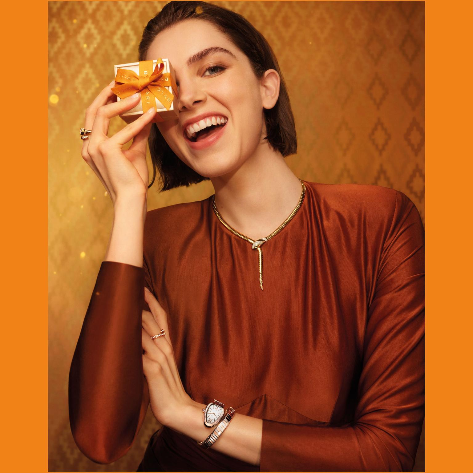 Serpenti Tubogas Watch by Bulgari on model