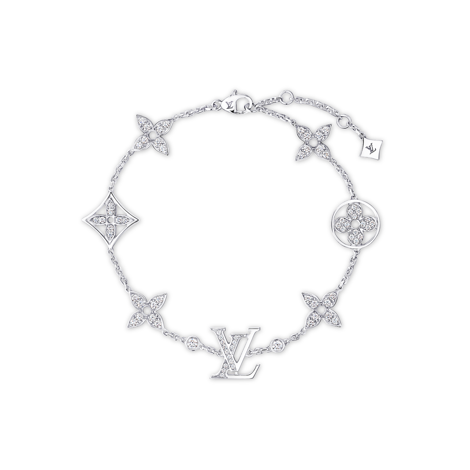 Idylle Blossom bracelet in white gold and diamonds by Louis Vuitton
